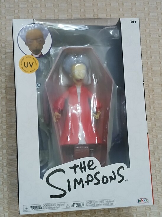 Jakks Other - The Simspons - Deluxe Vampire Mr Burns Action Figure In Coffin. New NIB